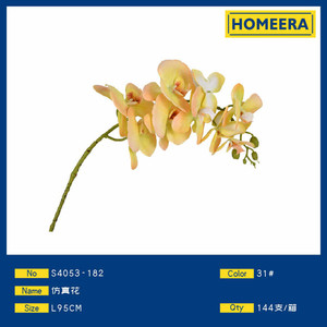 Commercio all'ingrosso 95CM fiore di orchidea artificiale eco-friendly panno di plastica decorazione realistica per le disposizioni di san valentino - Product Image 1