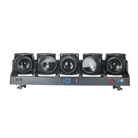 Luz Móvil de Cabeza con 5 Haces LED de 120W, Luz de Escenario con 5 Haces y Anillo LED RGB, Iluminación de Efectos Programable DMX512 para DJ y Discoteca
