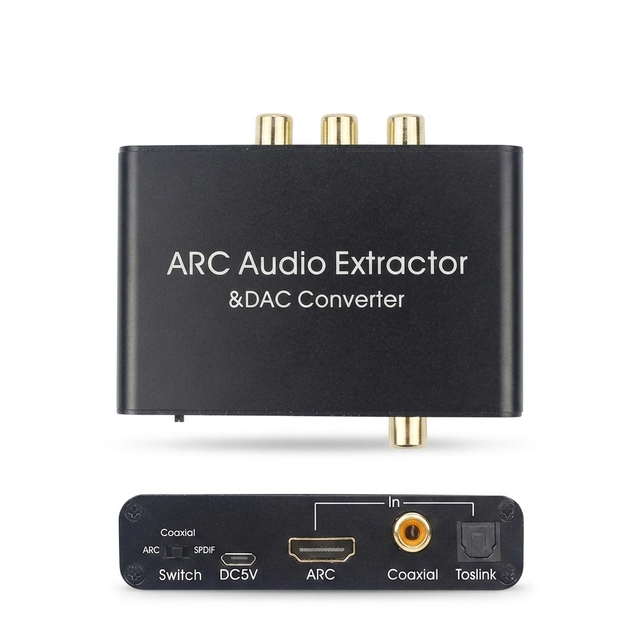 TUTI Wholesale ARC Coaxial HDTV ARC Audio Return Channel Digital-to-Analog DAC Converter ARC Audio Extractor