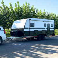 Remorque de camping CAMPTRL Expedition Overland avec tente de toit, cuisine complète, châssis robuste, utilisation tout-terrain