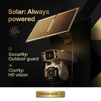 Caméra de sécurité dôme 4G LTE 4MP OEM avec audio bidirectionnel, suivi de mouvement humain, vision nocturne couleur, résistance aux intempéries IP66, HiEasy
