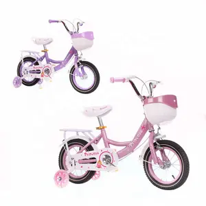 Детские игрушки, оптовая продажа с фабрики велосипедов, детский велосипед в стиле принцессы, рама из высокоуглеродистой стали, детский велосипед с задним сиденьем в качестве подарка