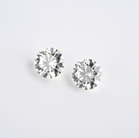Fabricant fourniture en gros personnalisable carats VVS oeuf en forme de fleur de glace coupée en vrac diamant blanc incrusté de pierre nue