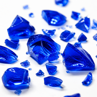 Granulés de verre coloré décoratifs pour aménagement paysager, paillis de jardin, couverture de lit de culture, 2,5 mm, en vrac, vente en gros directe usine OEM