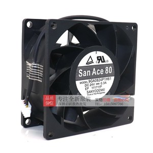 ซันโย ซันเอซ 80 พัดลมระบายความร้อน 80x80x38 มม. DC 24V 0.3A สำหรับระบายความร้อนคอมพิวเตอร์ - Product Image 2