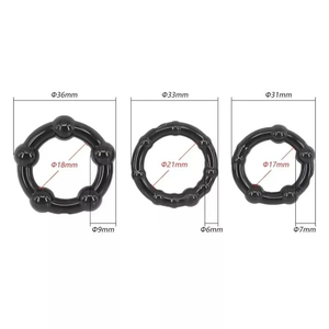 Anneau de pénis en silicone pour retardateur d'éjaculation, accessoires de bondage BDSM, accessoires pornographiques, pour prostate, adulte, homme - Product Image 3