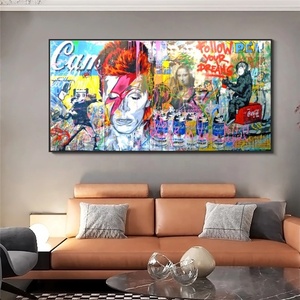 โปสเตอร์ผ้าใบศิลปะ Banksy โปสเตอร์ติดผนังแอบสแตรกต์รูปลิงและโมนาลิซ่าตามภาพในฝันของคุณสำหรับติดผนังบ้าน - Product Image 3