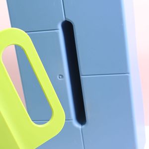 Plastic Storage Box Rectangle Blue Green White Office Organizer <b>Desk</b> Cosmetic Storage Bin Portable Holder for Miscellaneous - Product Image 3