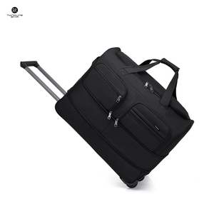 Unisex New Multifunctional 55-122L 2-<b>Wheel</b> Durable Travel Trolley Luggage Bag Backpack <b>Rucksack</b> Compressible Shoulder Straps - Product Image 1