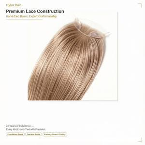 Prótesis Capilar Frontal HD con Encaje para Mujer, Cabello Humano Europeo Virgen para Relleno de Línea Frontal, 150% de Densidad, Liso - Product Image 3