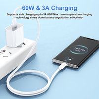 Cable USB Tipo-C, USB-A a USB-C, Carga Rápida 3A, Conductor de Cobre Puro, Revestimiento de PVC, para Computadora, Carplay, iPhone 17/16