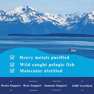 Ultimate <span class=keywords><strong>Omega</strong></span> Huile de poisson haute puissance avec EPA DHA Capsule Softgel Oméga <span class=keywords><strong>3</strong></span> Huile de poisson Gel doux pour la santé cérébrale et cardiaque - Product Image 4