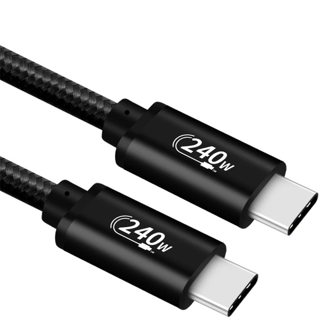 2M USB C 240W Cable 48V/5A Type C to PD3.1 Cable Laptop Quick Charge 4.0 QC4.0 Fast Charging USB C Cable