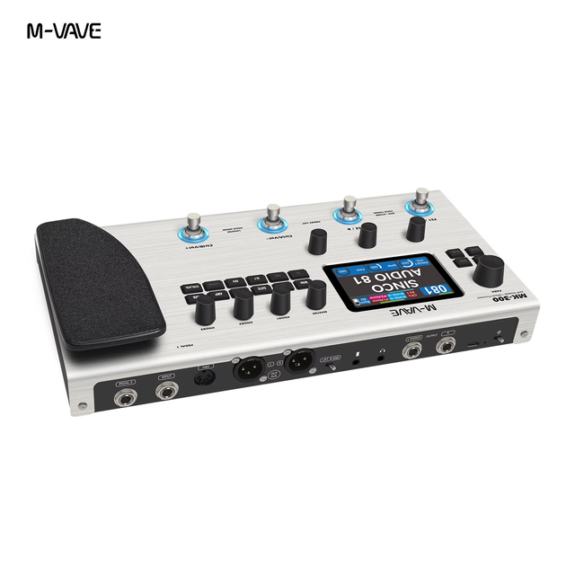 M-VAVE MK-300 Guitar Multi-Effect Processor | 10h Battery+300s Looper+128 Drum MIDI DAW | ANN Neural Modeling 120AMP/360FX