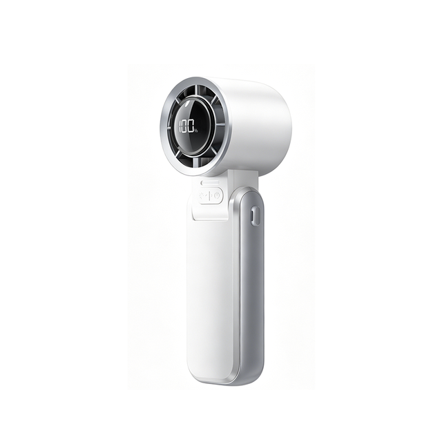 New Model Bladeless Portable Handheld Fan Quiet Strong Wind LED Indicator 135 Foldable Pocket Outdoor Air Cooler 18650 Battery