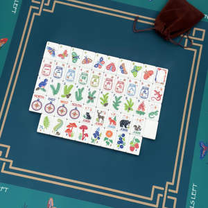 Set di Mahjong Americano di Lusso Moderno, 160 Tessere, Acrilico a 4 Strati, Fatto a Mano, Mini Set Resistente all'Acqua per Bambini, per Riunioni - Product Image 6