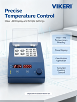 Calentador Digital de Bloque Seco Inteligente HB105-S1 con Interfaz USB - Equipo de Laboratorio Moderno para un Seguimiento de Datos sin Interrupciones