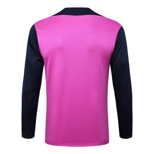 Camisetas de Fútbol de Manga Larga con Media Cremallera para Hombre, Otoño Invierno, Uniformes de Entrenamiento del <span class=keywords><strong>Barcelona</strong></span>, Camisetas de Calentamiento, Ropa Deportiva Personalizable - Product Image 4