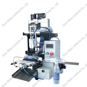 Factory Price Semi-Automatic Round Bottle Labeling Machine 360 Degree for Red Wine Bottles Round PE Plastic Bottles