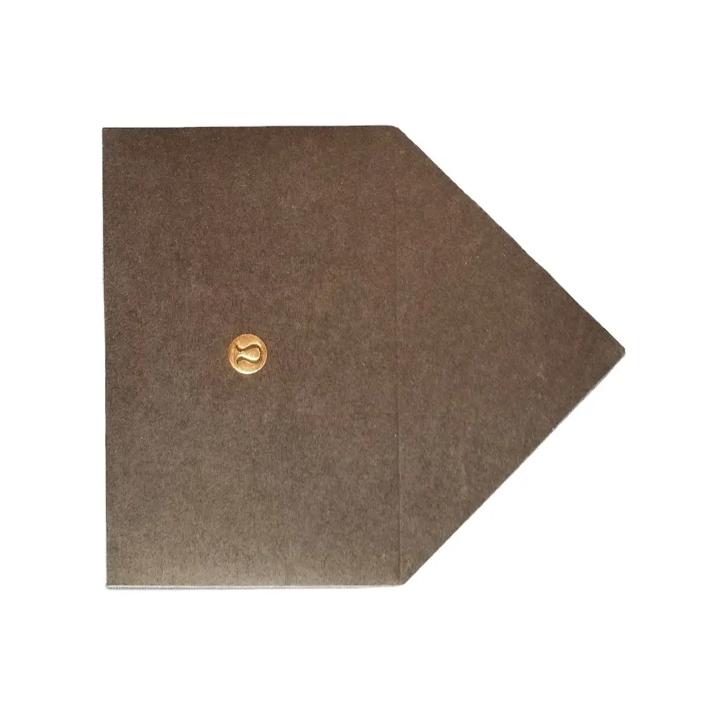 Amplop kartu Mini cokelat Logo kustom amplop bisnis kemasan amplop kartu bisnis