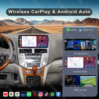 Autoradio Android 12 de 12,3 pouces pour LEXUS 2003-2009 RX330/RX300/RX350 Lecteur multimédia GPS WIFI+4G Stéréo Navi Carplay Auto