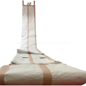 Sac à déchets extensible de revêtement en polyéthylène FIBC de goulotte de décombres tissé par pp souple pour des sacs d'<span class=keywords><strong>enlèvement</strong></span> de débris de construction de pierres de gravier - Product Image 2