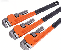 Outils à main, clé à molette réglable de type américain de 8 pouces, clé à tuyau droite robuste