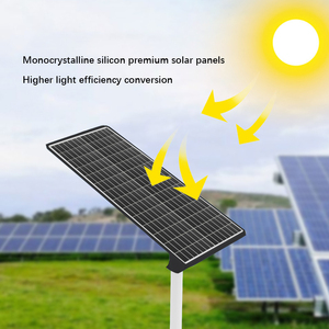 Lampione Solare da Esterno in Alluminio Pressofuso con LED Impermeabile IP66 per <span class=keywords><strong>Giardino</strong></span>, Alimentato a Batteria DC - Product Image 4