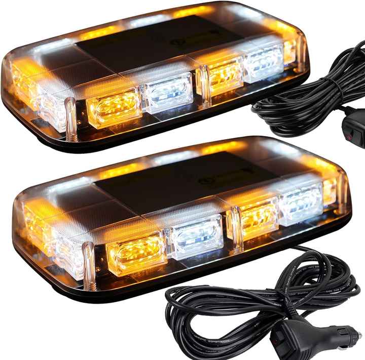 48LED Rooftop Strobe Light Emergency Safety Warning LED Mini Strobe ...