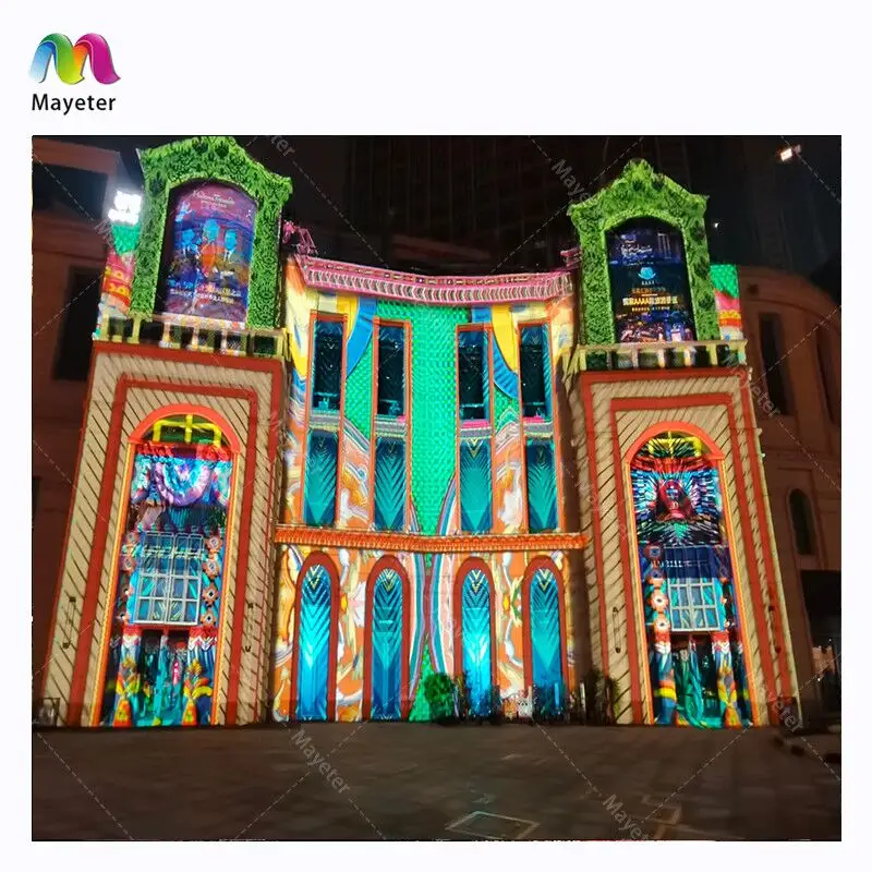 House 3D Projection Mapping  Advertising Building Projection Mapping  3d Projection Mapping On Building