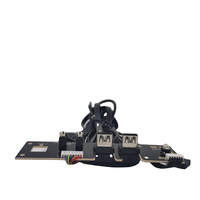 Placa de circuito para Pc, adaptador de fuente de alimentación USB 3,0, extensión de Cable, unidad de disco flexible, doble USB