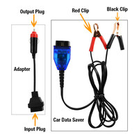 Herramienta ALLOSUN para Ahorrar Memoria de la Batería del Coche, OBD2 12V, Pantalla Digital Doble, Enchufe Eléctrico de Emergencia, Muestra Voltaje y Corriente