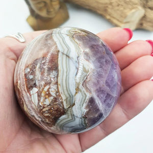 Vente en gros de sphères d'améthyste et d'agate de style bohème de haute qualité, pierre de cristal naturelle pour la décoration intérieure unique et les cadeaux de vacances - Product Image 4