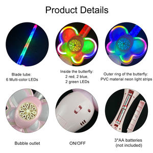 Épée à bulles lumineuse néon qui brille dans le noir, best-seller d'<span class=keywords><strong>Amazon</strong></span>, 100 ml d'eau à bulles, sans musique, jouet à bulles électrique sans danger pour les enfants - Product Image 5