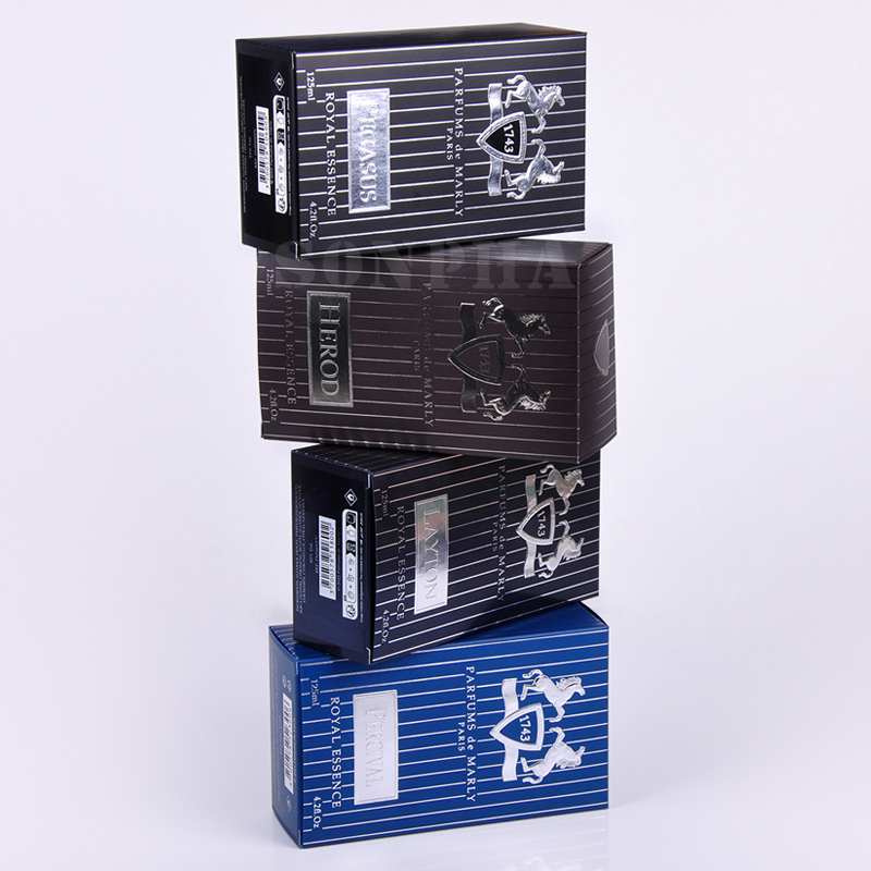 Paper Luxury Ensocoat Paper Small Empty Perfume Bottle Cologne Gift Card Box Packaging Perfume Boxes