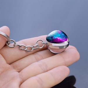 Đồ Trang Sức Tinh Vân Thời Trang Mới Bán Chạy Móc Khóa Mặt Dây Chuyền Hình Cầu Thủy Tinh Hai Mặt Thiên Hà Dành Cho Quà Tặng Người Đam Mê Thiên Văn Học - Product Image 6