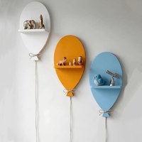 Étagère murale décorative en forme de ballon, étagère flottante pour chambre d'enfant, décoration murale pour chambre de bébé, étagère en bois en forme de ballon pour enfants