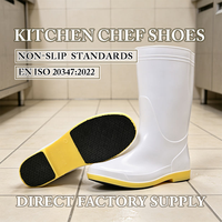 Chaussures de chef CHUDUN en PVC imperméables et respirantes, antidérapantes, mi-mollet, légères, unisexes, pour l'industrie alimentaire, la cuisine, semelle en caoutchouc