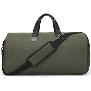 Échantillon gratuit, impression de logo personnalisée, sacs à vêtements pour hommes convertibles, écologiques, 100% réutilisables, pliables, sur sac à vêtements - Product Image 1