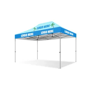 Portátil 10 'x 10' impermeable al aire libre Trade Show Tent impreso Pop up Booth Canopy para negocios para exposiciones eventos al aire libre