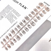 Nouvelles pointes d'ongles électroplaquées en ABS, ongles portables, outils de manucure de haute qualité, motifs de dessins animés, multiples motifs