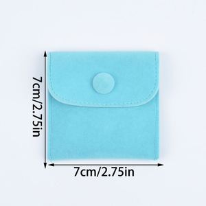 Sac cadeau en velours double face à clipser pour bijoux, écouteurs et parfums, avec logo personnalisé, emballage cadeau de fêtes, vente en gros - Product Image 2