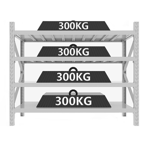 Tùy chỉnh Nhà máy cung cấp nhiệm vụ trung bình Thép Kệ 300kg mỗi Tier lưu trữ có thể điều chỉnh kệ cho kho - Product Image 5