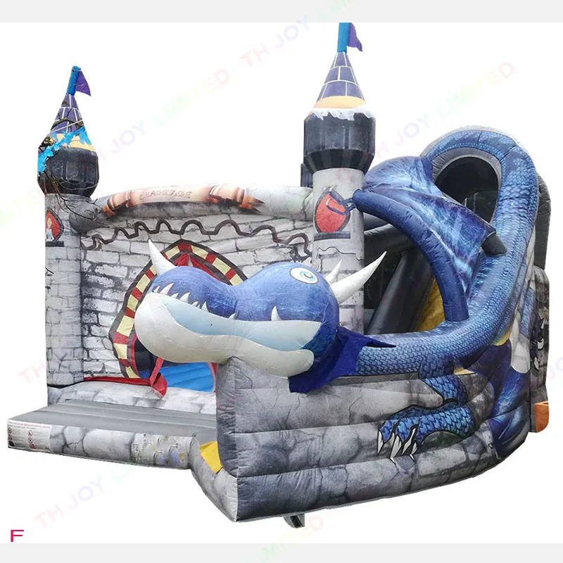 New design dragon Jumping Castle Bounce House jump obstacle bouncer jumper jumping castle with slide inflatable combo bouncer