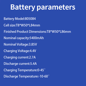 805084 3.85V 5400mAh High‑Capacity Lipo Battery BLUSENERGY Built‑in Lithium‑Polymer Battery for Mini <b>Portable</b> Power Station - Product Image 5