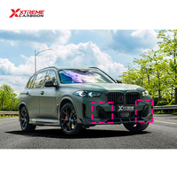 Kit de garnitures de conduits d'air avant et de prises d'air latérales de pare-chocs en fibre de carbone sèche XTREME pour BMW G05 X5 40iX 50eX M60iX M60i 2023-2026