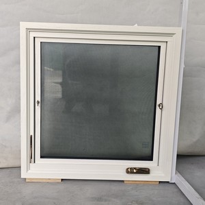 Fenêtre à battant <span class=keywords><strong>blanche</strong></span> à triple vitrage en bois de chêne en aluminium Fenêtre en verre composite avec moustiquaire amovible - Product Image 5