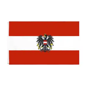Huiyi थोक ऑस्ट्रियाई देश के झंडे पॉलिएस्टर 3x5ft ऑस्ट्रिया झंडा