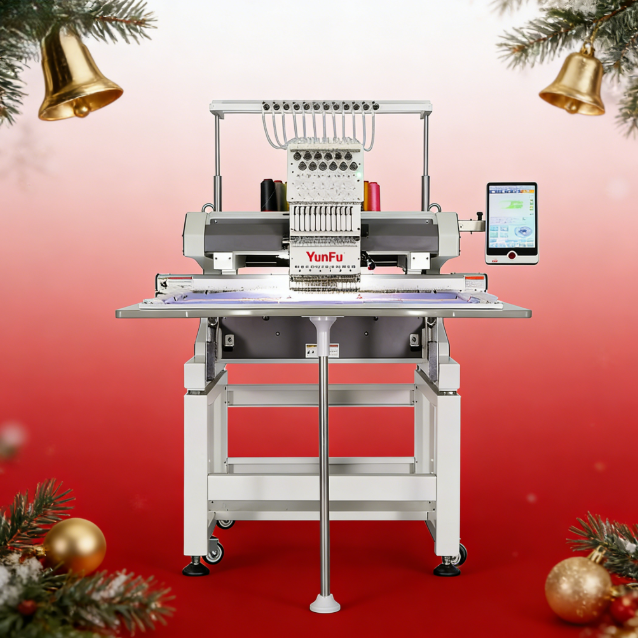 BL-1201E 12 Needles Smart Embroidery Machine: Single Head, 500x800mm Large Area, Easy Flat & Garment DIY