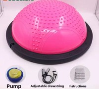 Egooal ABS Balle de massage antidérapante écologique, résistante aux éclats, demi-ballon de yoga ergonomique pour acupression et entraînement de stabilité 5,5 kg